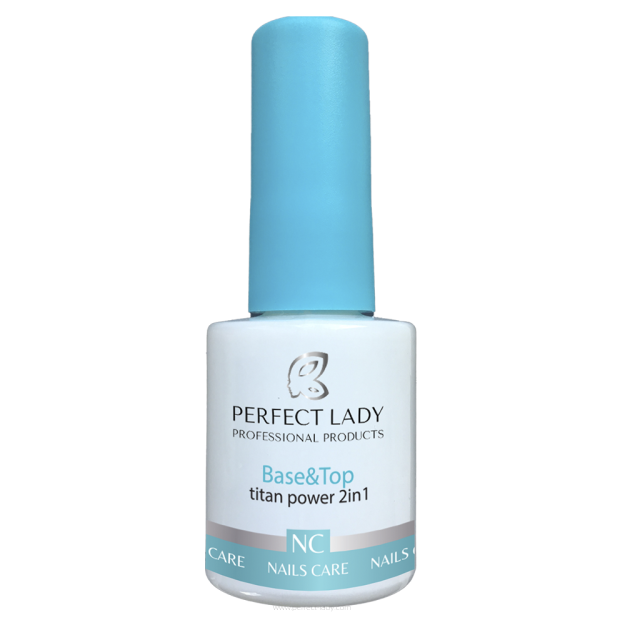 Base&Top titan power 2in1 - baza i top  do paznokci wzmocniony tytanem 15 ml