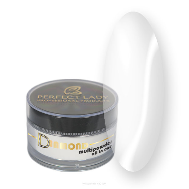 Diamond MULTIPOWDER - proszek akrylowy transparentny (clear) 45ml
