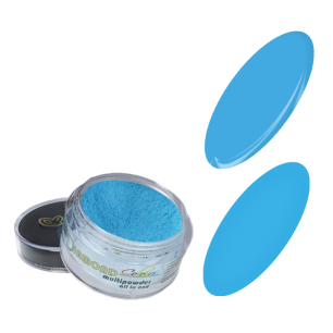 DIAMOND MULTIPOWDER COLOURS all in one - kolorowy proszek akrylowy NEONOWY NIEBIESKI 10 ml