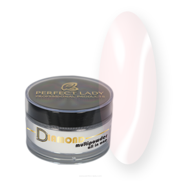 Diamond MULTIPOWDER - proszek akrylowy różowy 10ml